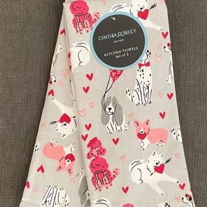 Cynthia Rowley DOG LOVER Kitchen Towel Set
